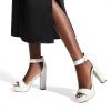 imageDREAM PAIRS Womens Hilo Heeled SandalWhitePu
