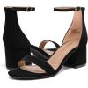 imageDREAM PAIRS Womens LowChunk Low Heel Pump SandalBlackNubuck
