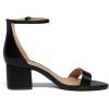 imageDREAM PAIRS Womens LowChunk Low Heel Pump SandalBlackPu