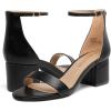 imageDREAM PAIRS Womens LowChunk Low Heel Pump SandalBlackPu