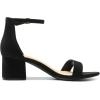imageDREAM PAIRS Womens LowChunk Low Heel Pump SandalBlacksuede