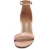 imageDREAM PAIRS Womens LowChunk Low Heel Pump SandalBlushPat