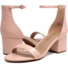 imageDREAM PAIRS Womens LowChunk Low Heel Pump SandalBlushPat