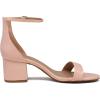imageDREAM PAIRS Womens LowChunk Low Heel Pump SandalBlushPat