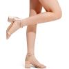 imageDREAM PAIRS Womens LowChunk Low Heel Pump SandalChampagne