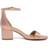 imageDREAM PAIRS Womens LowChunk Low Heel Pump SandalChampagnePearl