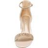 imageDREAM PAIRS Womens LowChunk Low Heel Pump SandalGoldRhinestone