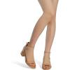 imageDREAM PAIRS Womens LowChunk Low Heel Pump SandalNudePu