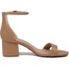 imageDREAM PAIRS Womens LowChunk Low Heel Pump SandalNudePu