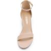 imageDREAM PAIRS Womens LowChunk Low Heel Pump SandalNudesuede