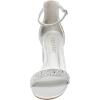 imageDREAM PAIRS Womens LowChunk Low Heel Pump SandalSilverRhinestone