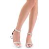 imageDREAM PAIRS Womens LowChunk Low Heel Pump SandalWhitesatin