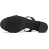imageDREAM PAIRS Womens Two Strap Open Toe Low Block Chunky Heels Sandals Dress Pumps Casual Summer Mules ShoesBlackPu