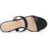 imageDREAM PAIRS Womens Two Strap Open Toe Low Block Chunky Heels Sandals Dress Pumps Casual Summer Mules ShoesBlackPu