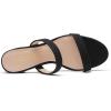 imageDREAM PAIRS Womens Two Strap Open Toe Low Block Chunky Heels Sandals Dress Pumps Casual Summer Mules ShoesBlacknubuck