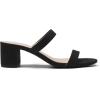 imageDREAM PAIRS Womens Two Strap Open Toe Low Block Chunky Heels Sandals Dress Pumps Casual Summer Mules ShoesBlacknubuck