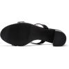 imageDREAM PAIRS Womens Two Strap Open Toe Low Block Chunky Heels Sandals Dress Pumps Casual Summer Mules ShoesBlackstone