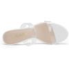 imageDREAM PAIRS Womens Two Strap Open Toe Low Block Chunky Heels Sandals Dress Pumps Casual Summer Mules ShoesWhitetpu