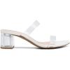 imageDREAM PAIRS Womens Two Strap Open Toe Low Block Chunky Heels Sandals Dress Pumps Casual Summer Mules ShoesWhitetpu