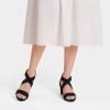 imageDREAM PAIRS Womens Ankle Strap Wedge Sandals Comfortable Open Toe Summer Dress ShoesBlackNubuck