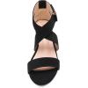 imageDREAM PAIRS Womens Ankle Strap Wedge Sandals Comfortable Open Toe Summer Dress ShoesBlackNubuck