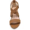 imageDREAM PAIRS Womens Ankle Strap Wedge Sandals Comfortable Open Toe Summer Dress ShoesTanNubuck