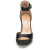 imageDREAM PAIRS Womens Chunkle Low Heel Pump Ankle Strap Dress SandalBlack