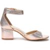imageDREAM PAIRS Womens Chunkle Low Heel Pump Ankle Strap Dress SandalChampagne
