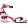 imageDREAM PAIRS Womens Chunkle Low Heel Pump Ankle Strap Dress SandalFloral
