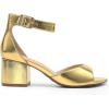 imageDREAM PAIRS Womens Chunkle Low Heel Pump Ankle Strap Dress SandalGoldmetallic