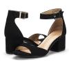 imageDREAM PAIRS Womens Chunkle Low Heel Pump Ankle Strap Dress SandalMatte Black
