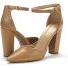 imageDREAM PAIRS Womens Coco High Heels Chunky Block Pumps Pointed Closed Toe Ankle Strap Dress ShoesNudePu