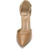 imageDREAM PAIRS Womens Coco High Heels Chunky Block Pumps Pointed Closed Toe Ankle Strap Dress ShoesNudePu