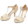 imageDREAM PAIRS Womens Fashion Stilettos Open Toe Pump Heel SandalsGold2