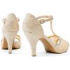 imageDREAM PAIRS Womens Fashion Stilettos Open Toe Pump Heel SandalsGold2