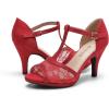 imageDREAM PAIRS Womens Fashion Stilettos Open Toe Pump Heel SandalsRedsuede