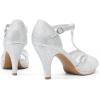 imageDREAM PAIRS Womens Fashion Stilettos Open Toe Pump Heel SandalsSilver2