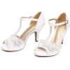 imageDREAM PAIRS Womens Fashion Stilettos Open Toe Pump Heel SandalsWhite2