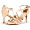 imageDREAM PAIRS Womens Gigi Fashion Stilettos Open Toe Pump Heel SandalsNudeNubuck