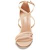 imageDREAM PAIRS Womens Gigi Fashion Stilettos Open Toe Pump Heel SandalsNudeNubuck