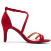 imageDREAM PAIRS Womens Gigi Fashion Stilettos Open Toe Pump Heel SandalsRedsuede