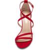 imageDREAM PAIRS Womens Gigi Fashion Stilettos Open Toe Pump Heel SandalsRedsuede
