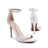 imageDREAM PAIRS Womens High Heels Flower Ankle Strap Stilettos Round Open Toe Dressy Sexy SandalsAll White