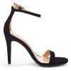 imageDREAM PAIRS Womens High Heels Flower Ankle Strap Stilettos Round Open Toe Dressy Sexy SandalsBlackNubuck