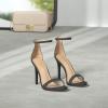 imageDREAM PAIRS Womens High Heels Flower Ankle Strap Stilettos Round Open Toe Dressy Sexy SandalsBlackNubuck