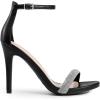imageDREAM PAIRS Womens High Heels Flower Ankle Strap Stilettos Round Open Toe Dressy Sexy SandalsBlackrhinestone