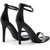 imageDREAM PAIRS Womens High Heels Flower Ankle Strap Stilettos Round Open Toe Dressy Sexy SandalsBlackrhinestone