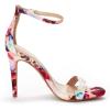 imageDREAM PAIRS Womens High Heels Flower Ankle Strap Stilettos Round Open Toe Dressy Sexy SandalsFloral