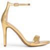 imageDREAM PAIRS Womens High Heels Flower Ankle Strap Stilettos Round Open Toe Dressy Sexy SandalsGoldmetallic