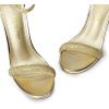 imageDREAM PAIRS Womens High Heels Flower Ankle Strap Stilettos Round Open Toe Dressy Sexy SandalsGoldrhinestone